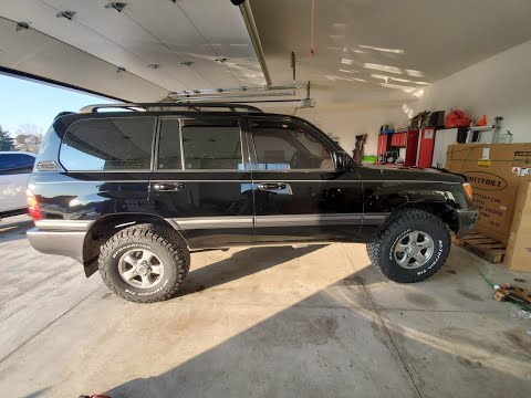 2.5\" heavy OME lift kit install on a 100 series Toyota Land Cruiser