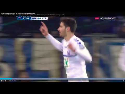 Le but et le chambrage de Martin Terrier