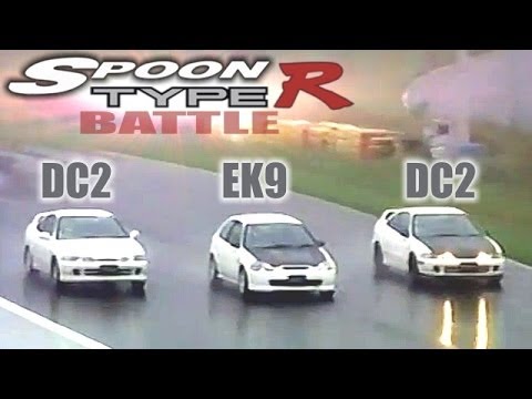 [ENG CC] Spoon Integra R DC2 vs. Spoon Civic R EK9 vs. Normal DC2 R Ebisu HV29