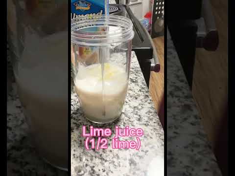 Guilt Free Vegan Key Lime Pie Shake #veganrecipes #veganshake #weightlossjourney #cookingvlog
