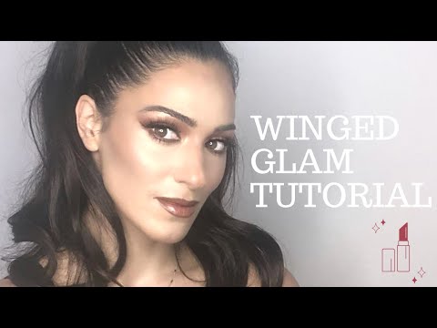 Quick winged glam makeup look tutorial #makeuplooks #makeuptutorial #beauty