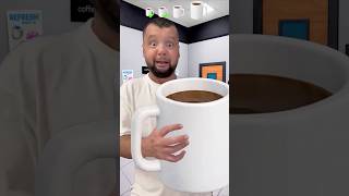 Drinking the small to BIGGEST Barney Coffee in Roblox Animal Hospital Challenge☕️🤯 #memes