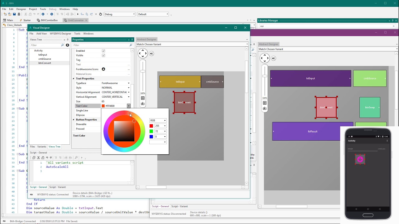 XUI Cross Platform Example