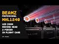 Video: beamZ Pro Mhl1240 Cabeza Móvil Wash Led 12 x 40W Rgbw (Pack de 2 uds. + Flight Case)