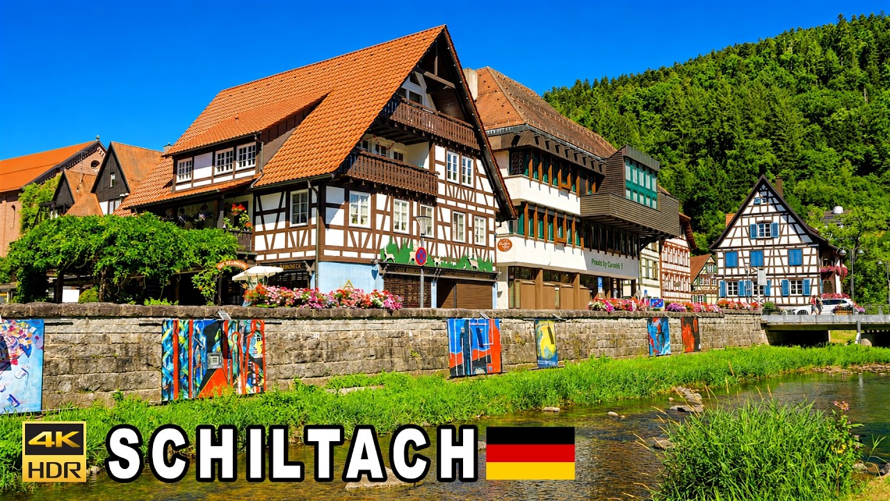 Schiltach 🇩🇪 A Charming Historic Town in Germany’s Black Forest 4k 60 fps