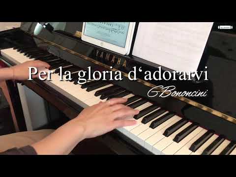 Per la gloria d’adorarvi, in D Major, for middle and low voice