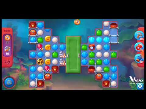 Fishdom. 9643 hard level no boosters and diamonds. 10 moves