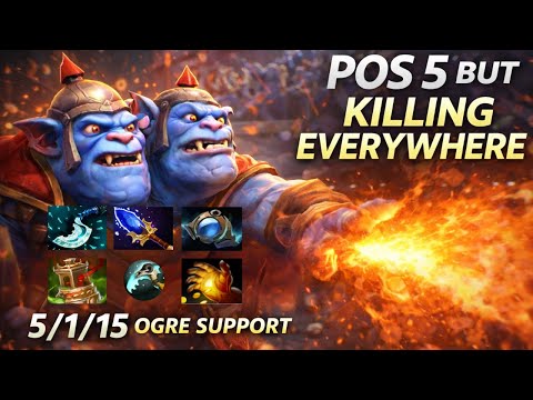 Dota 2 Gameplay - POS 5 OGRE MAGI = CARRY? | 5/1/15 Support Killing Everywhere | [Turbo Mode]