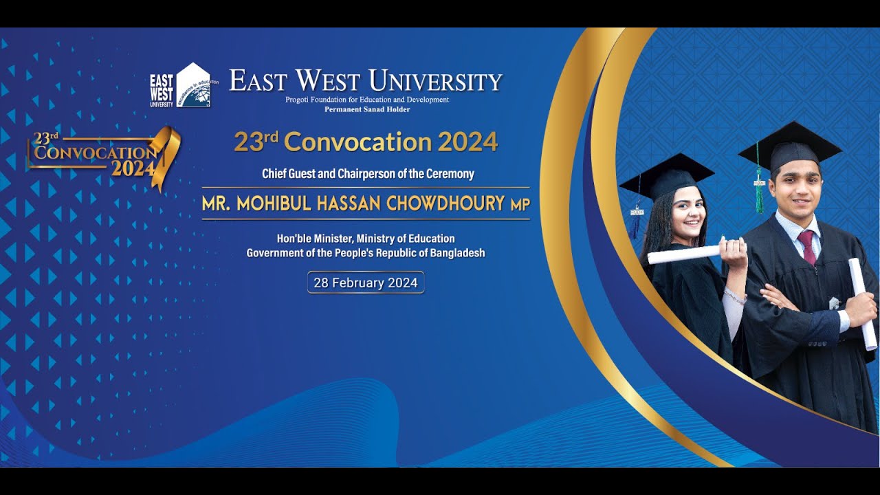23rd Convocation at East West University, 2024