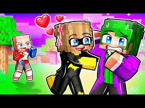 SUPERHERO and SUPERVILLAIN Forbidden LOVE in Minecraft!
