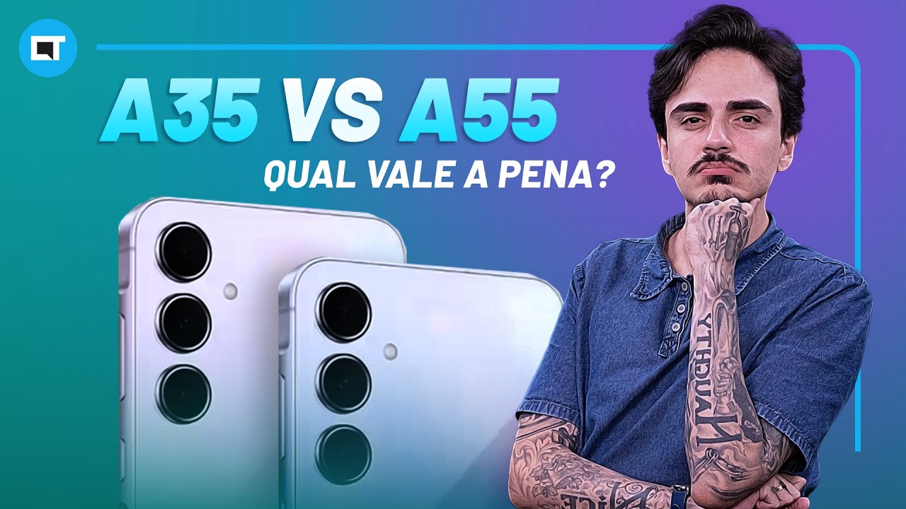 Samsung Galaxy A35 vs A55 | Vale a pena o mais barato e simples? Dois celulares iguais?