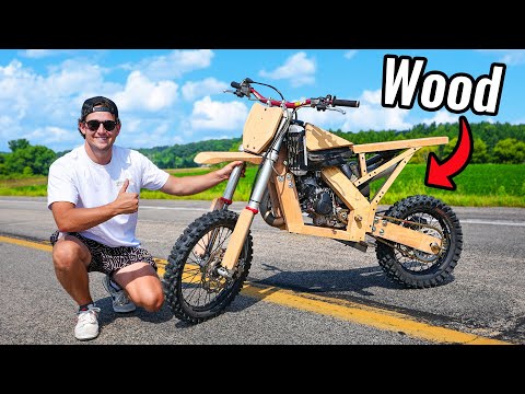 Wooden Dirt Bike Testing