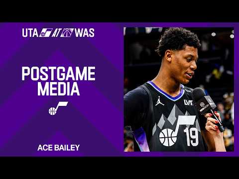 Ace Bailey "felt amazing" while producing a career-high 32 points against Washington