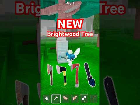 All Axe VS Brightwood Tree 🌱#99nightsintheforest #99nights #roblox