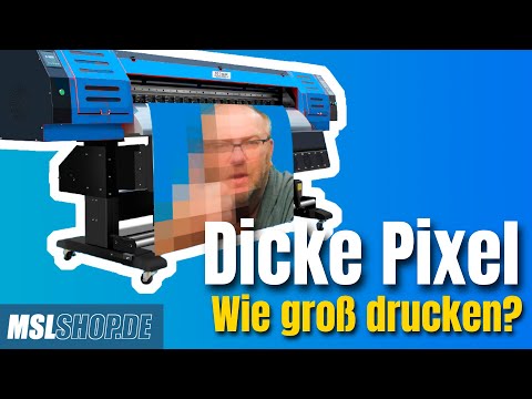 Wie groß kann man ein Bild ausdrucken, ohne das es unscharf und pixelig wird?