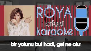 Röya Afaki (karaoke + lyrics) Yeni