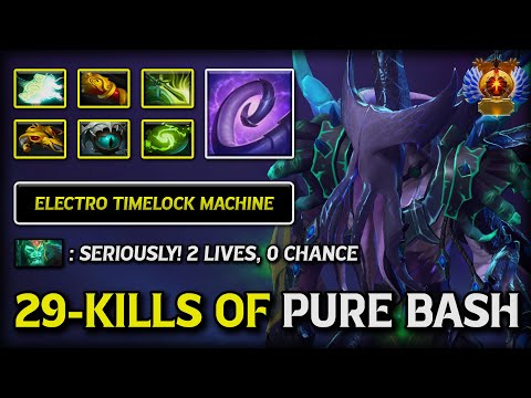 EPIC 29-Kills Pure of Bash Carry Faceless Void | Chrono Control + Timelock Domination | Destroys All