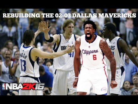 NBA 2K16: MyLEAGUE - Rebuilding the 02-03 Dallas Mavericks! #DAL [PS4]