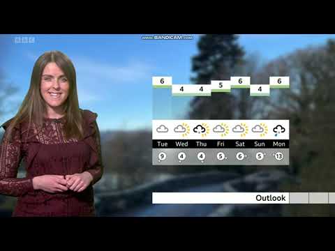 (HD) Alex Osbourne BBC ONE Spotlight weather December 4th 2022 - 60 fps
