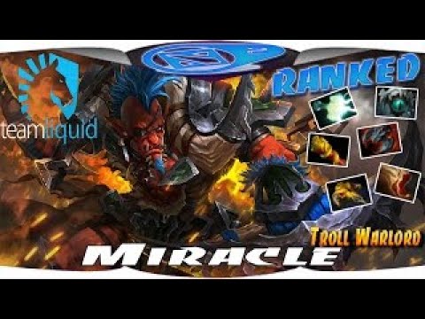 Miracle- [Troll Warlord] 9123 MMR Liquid Ranked Match Gameplay - Dota 2