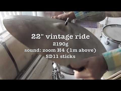 22" vintage ride 2190g cbb (reworked since the video)