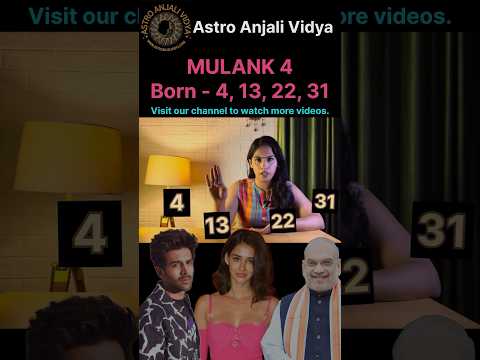 Are you born on 4,13,22,31? Mulank 4| #numerology #astroanjalividya