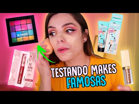 TESTEI as MAKES FAMOSAS que AS BLOGUEIRAS USAM e que NUNCA USEI!!