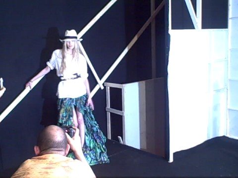 Backstage at Emanuel Ungaro Spring 2009