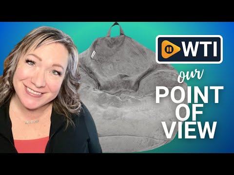 Bean Bag Chair Cover (No Filler) | Bird's Nest Shape | Adult Size | Microsuede | Stuffed Animal Storage for Kids Or Memory Foam| Double Stitched | Durable Zipper | Soft Premium Grey Large - WTI product video review
