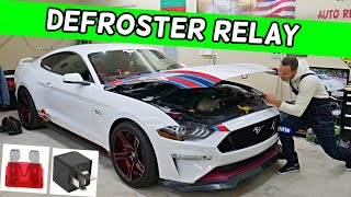 FORD MUSTANG REAR WINDOW DEFROSTER RELAY LOCATION REPLACEMENT 2015 2016 2017 2018 2019 2020 2021