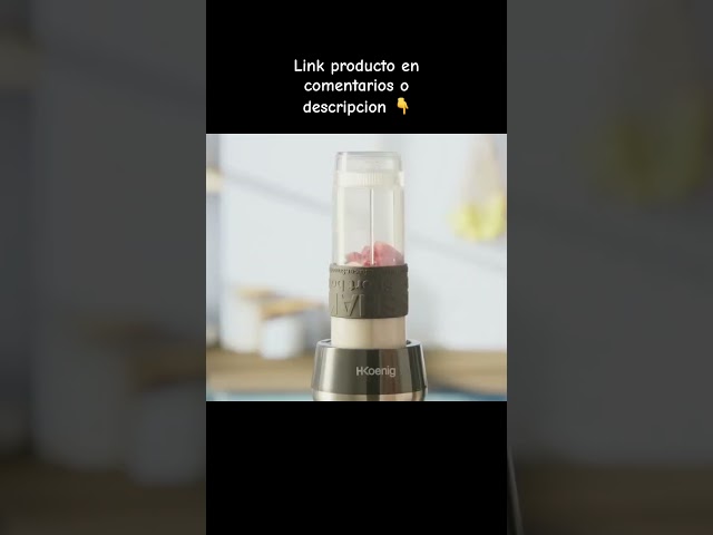 Vídeo relacionado con H.Koenig Mini batidora Smoothie maker Compacto 570mL SMOO9 Sin BPA Potente 300W, Batidora de Smoothie 2 Botellas Portátiles, 4 Cuchillas de Acero Inoxidable, Gris