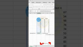 Standard Error (SE) | Excel Functions | Statistics Bio7