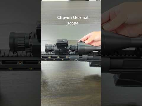From Day To Night In 3 Seconds - Thermal Clip-On Scope #outdoors #hunting #adventure #scope #hog
