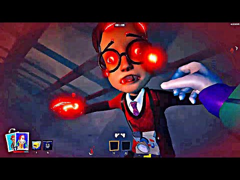 The Clown Neighbor is ANGRY! Intense Fights vs the Intruders on Map 2 *SECRET NEIGHBOR*