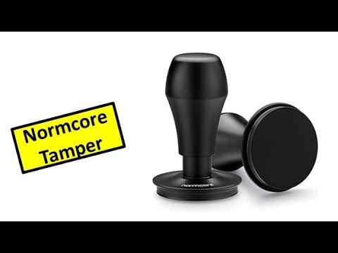 Normcore Espresso Coffee Tamper V4 - Spring Loaded Tamper With Titanium PVD Coating Flat Base