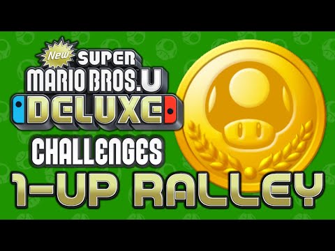 New Super Mario Bros U Deluxe - Challenges: 1-Up Ralley (Gold Medal)