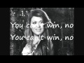 Kelly Clarkson You Can't win with lyrics