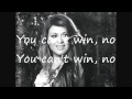 Kelly Clarkson You Can't win with lyrics 