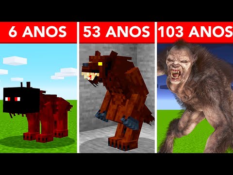 SOBREVIVENDO 103 ANOS COMO UM LOBISOMEM NO MINECRAFT