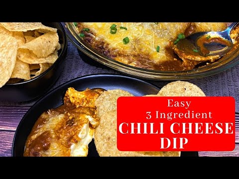 Easy 3 Ingredient CHILI CHEESE DIP | Easy Gluten Free...