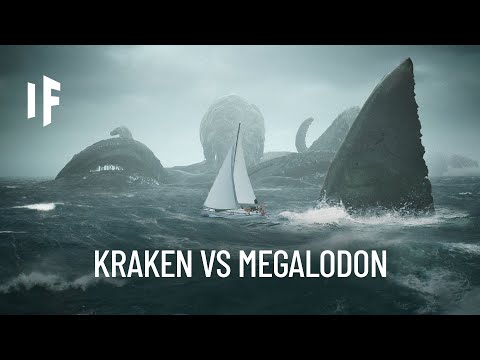 What If a Megalodon Shark Fought the Kraken?