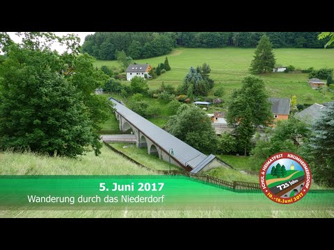 Wanderung durch das Niederdorf am 5. Juni 2017 zum Schul- und Heimatfest 2017 in Krumhermersdorf