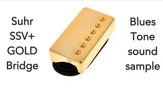 Video thumbnail for Suhr SSV+ Bridge Gold  pickup BLUES Tone Sound Sample by Rudiments 4 Guitar