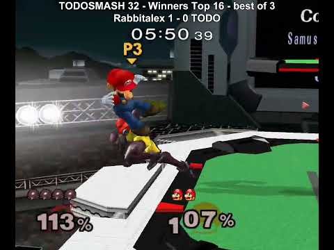 TODOSMASH 32 - Rabbitalex (Samus) vs TODO (Mario) - Winners Top 16