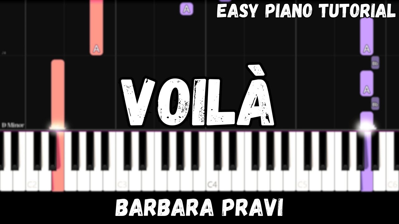 Barbaba Pravi - Voilà (Easy Piano Tutorial)