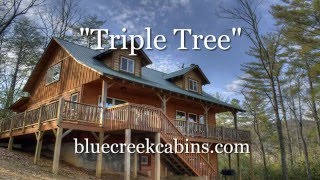 preview picture of video 'Triple Tree Cabin :: Blue Creek Cabins :: Helen, GA'