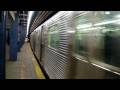 MTA New York City Subway 179th Street Bound R32 F Train Departing From East Broadway