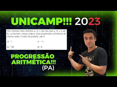 UNICAMP 2023 - Como resolver progressão aritmética?