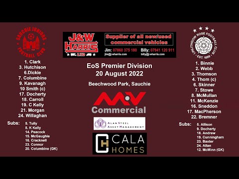 Sauchie Juniors v Linlithgow Rose – 20 August 2022