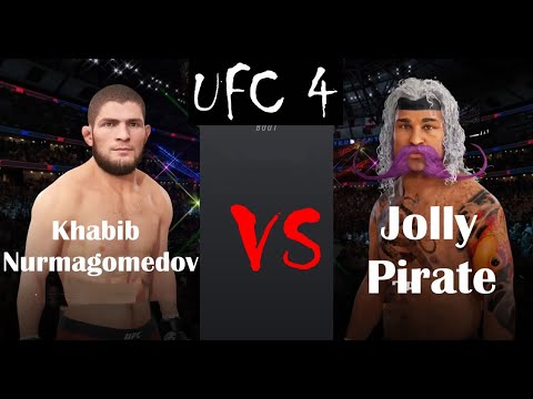 Khabib Nurmagomedov vs. Jolly pirate - EA SPORTS UFC 4 - CPU vs CPU